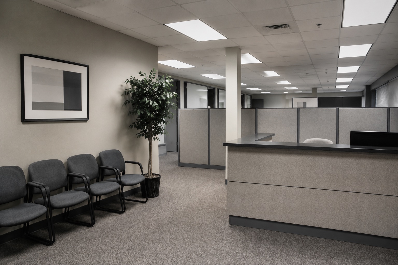 Generic corporate waiting room
